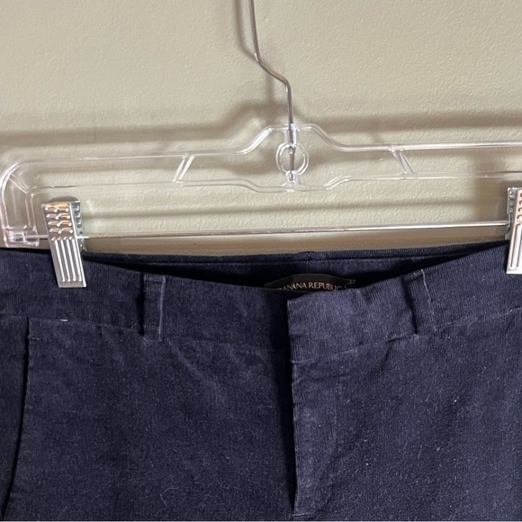 Banana Republic sz 4 Logan Fit Corduroy Pants dark blue stretchy - Picture 6 of 6